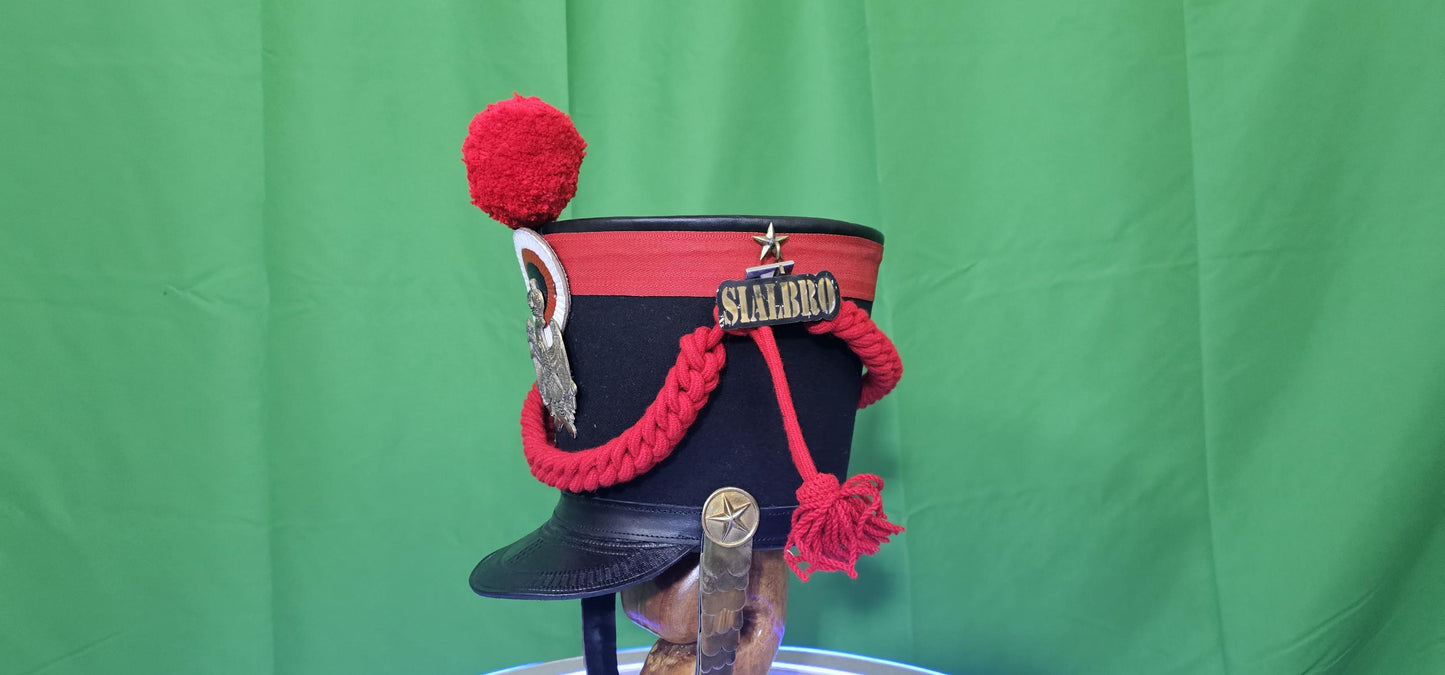 French Napoleonic Shako Helmet: 1st Empire Officer's Edition