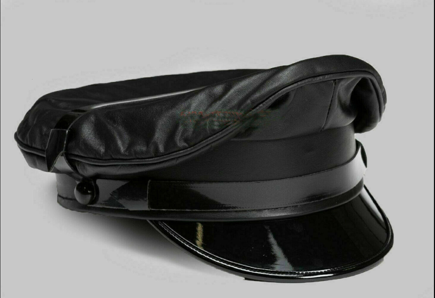 Finest Soft Ethically Sourced Real Leather Biker Muir Cap Hat – Handmade Classic Style