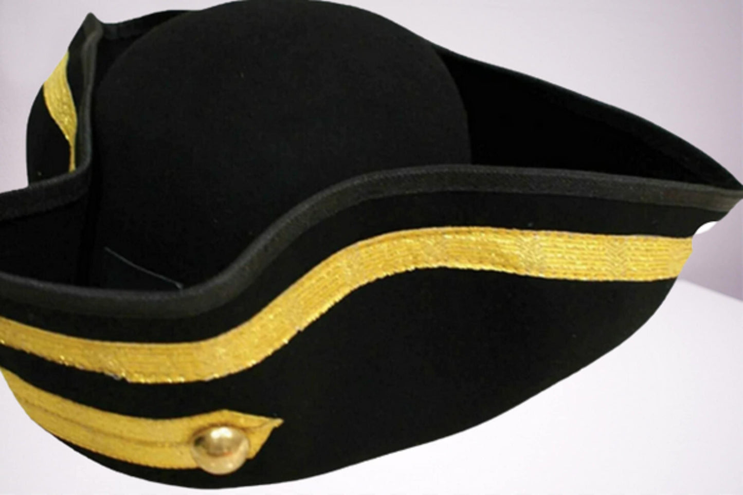The TRICORNE 18th CENTURY Army Military Tricorn Hat 100% Wool Felt hat Hand Made