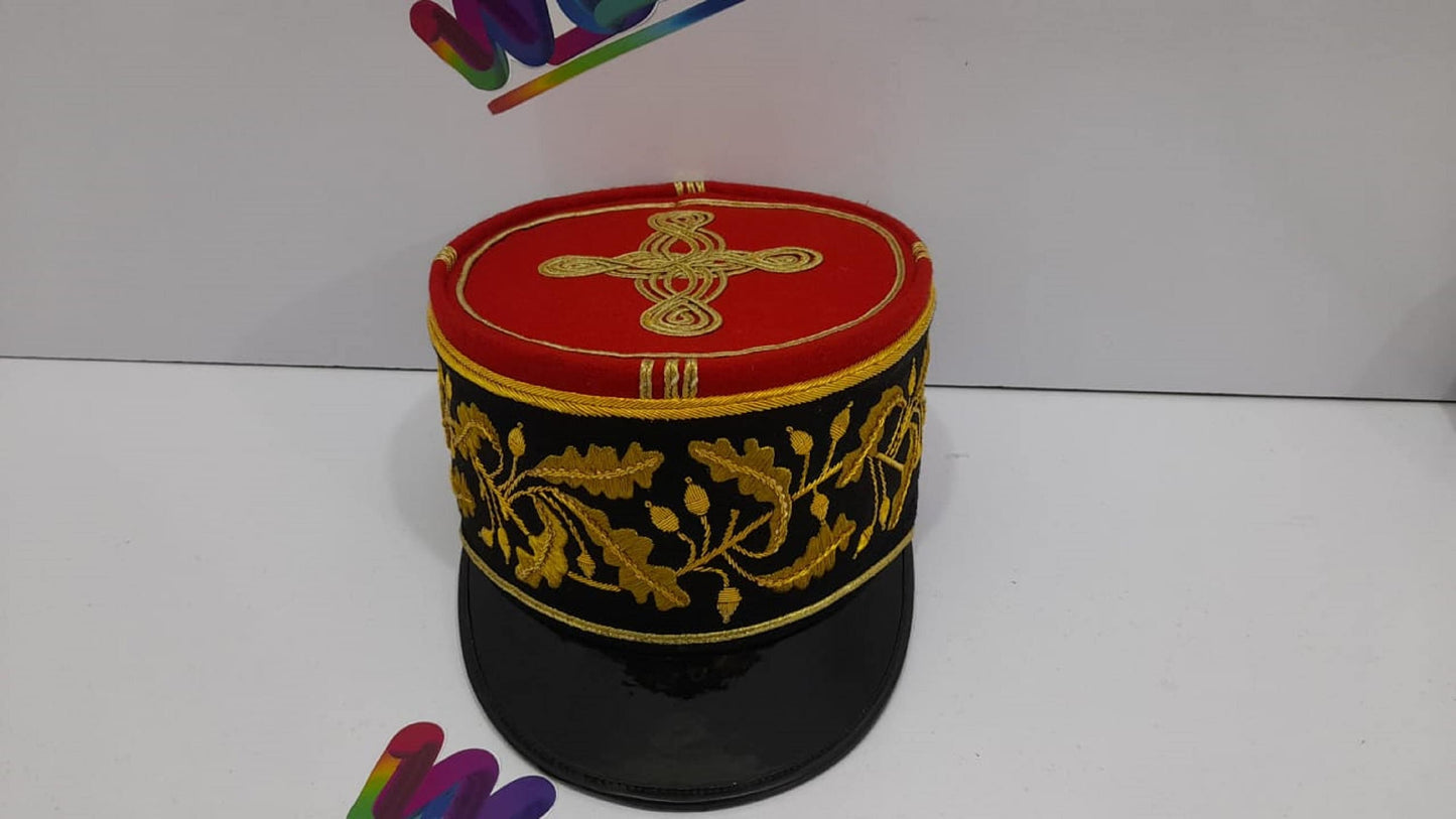 French Military Kepi, France Army Embroidery Cap, Reproduction