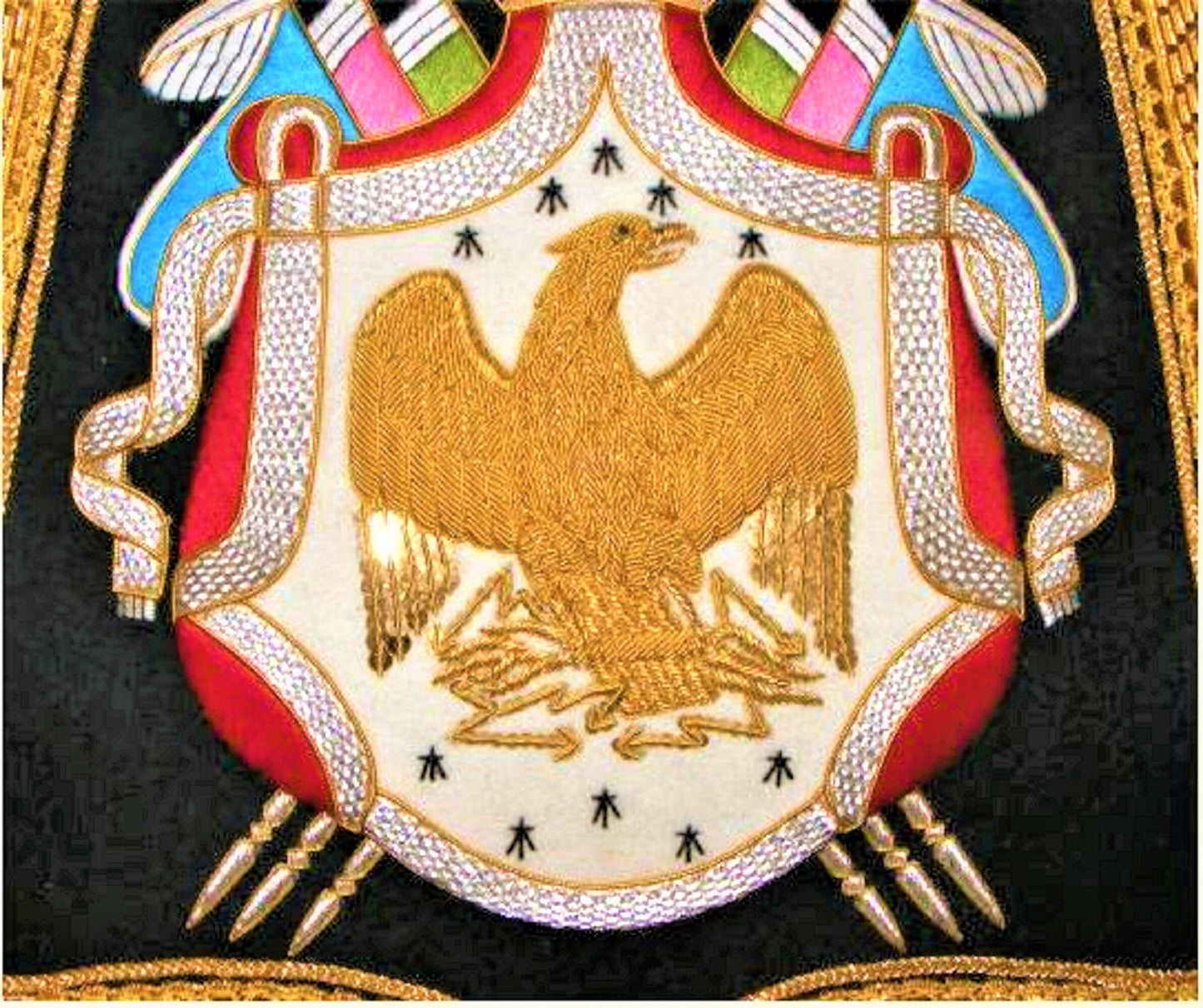 France nepoleon Officer chasseur à cheval de la garde, sabretache with embroidered eagle