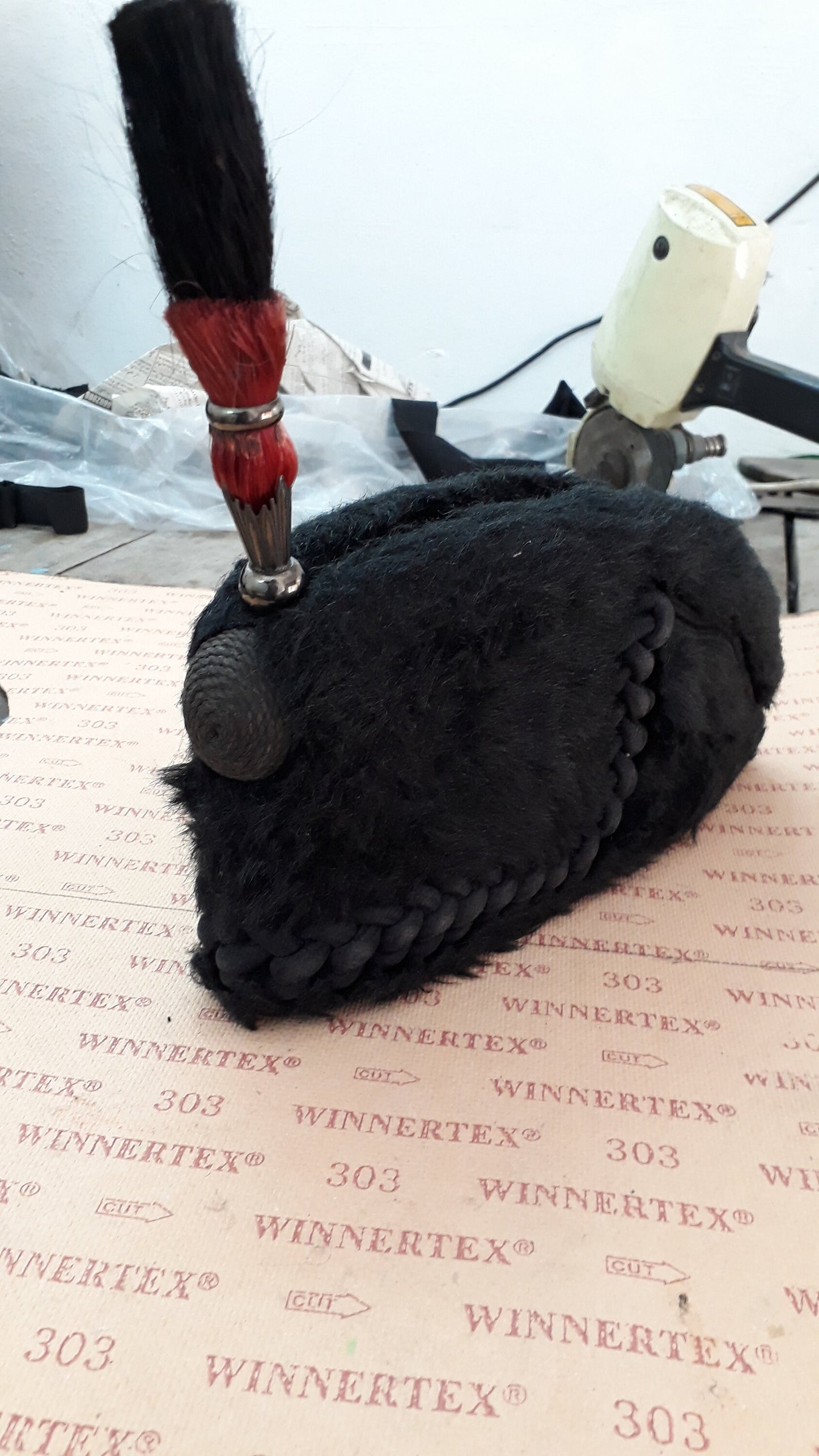 British WW1 Kings Royal Rifle busby hat crops in 1880 Reproduction