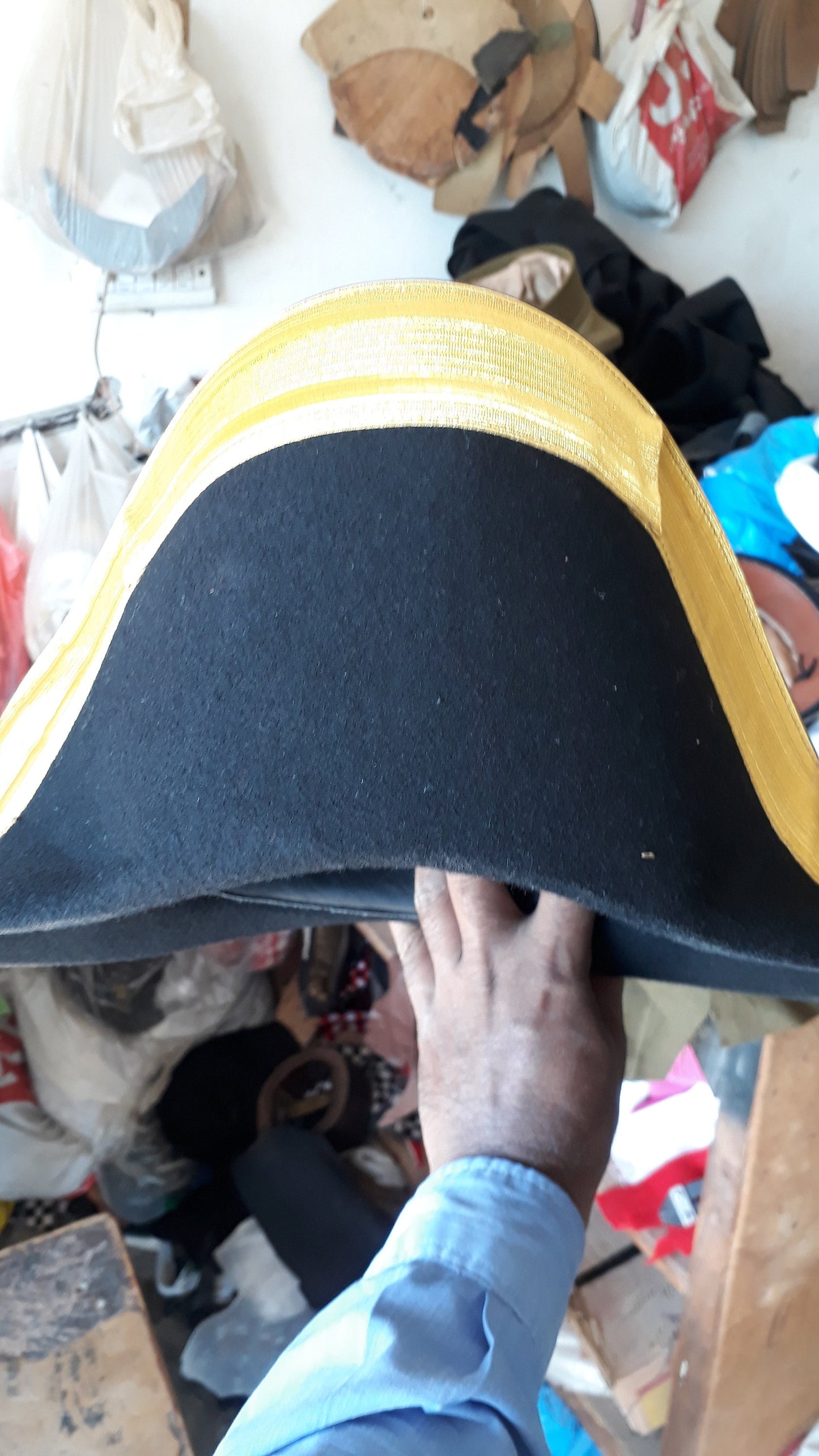 PRUSSIAN ADMIRAL’S Bicorn Hat - Revolutionary War Inspired Headwear