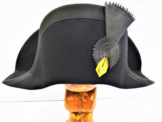 Royal Navy Bicorne with Black and Gold Trim - British Cocked Hat - Admiral Bicorne