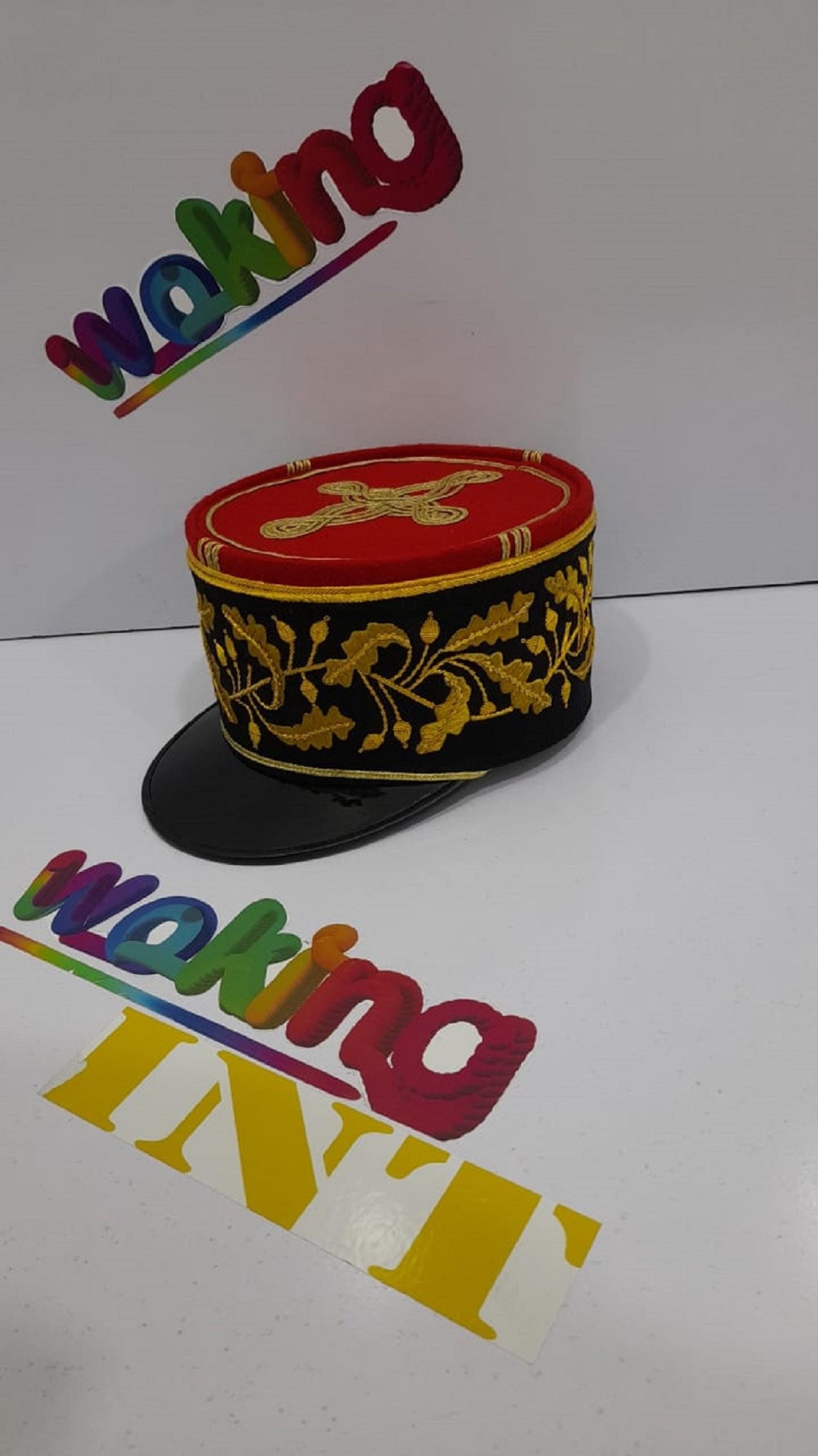 French Military Kepi, France Army Embroidery Cap, Reproduction