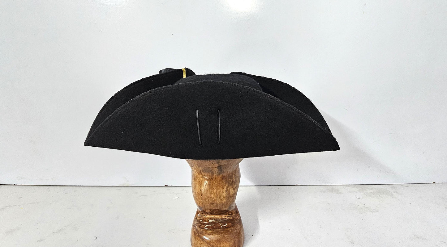 Wool Felt Cocked Hat 18th Century replica