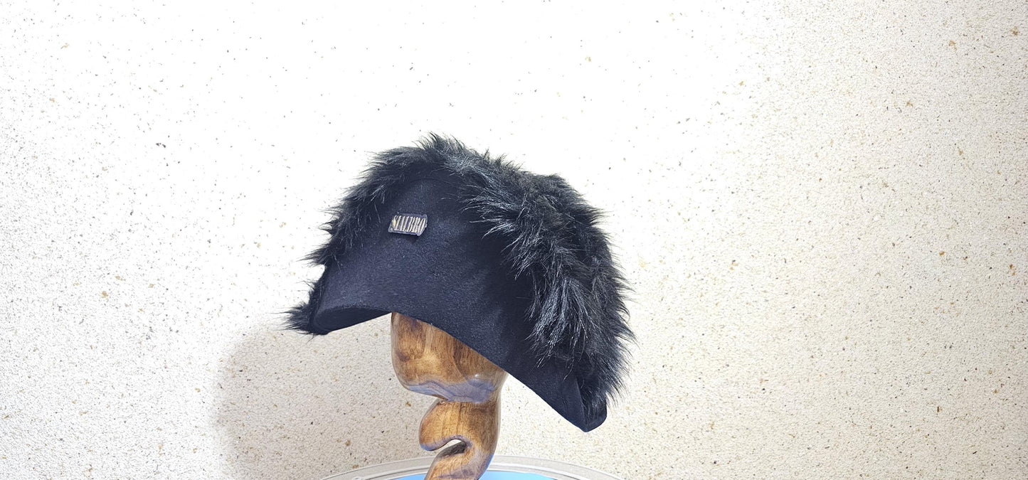 Napoleonic 17th-18th Century British French Officer Bicorn Hat